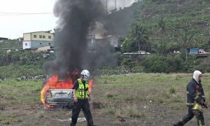 短訊》屏東獅子鄉上午驚傳火燒車　男子陳屍車內原因待查