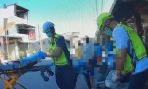 屏東高樹產業道路汽車撞電動二輪車　91歲婦人送醫不治