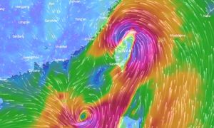 又有一颱警報！10號颱風海棠朝台灣南部而來