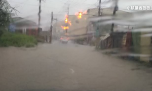 大豪雨下午下不停 屏東市多處淹水