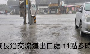 0823豪雨災情∥長治鄉交流道下方又淹水了