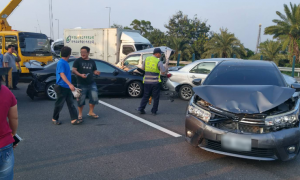 即時快訊∥國道長治路段９輛車連環撞 多人受傷送醫