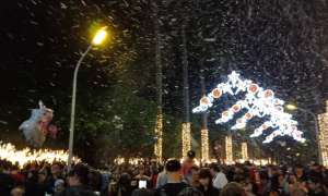 屏東公園聖誕節人潮爆滿 最後3天下雪別錯過