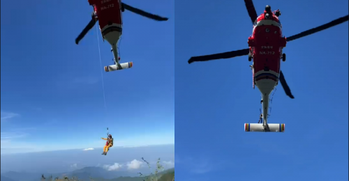 爬大武山摔傷出動空勤救援 登山客違反規定遭舉發