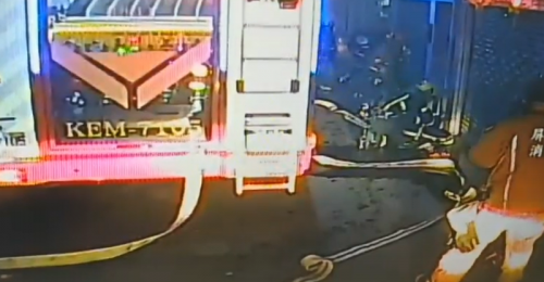 屏東潮州清晨火警 2人受困成功從三樓救出