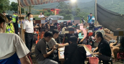 屏東山區宮廟暗藏天九牌賭場 現場24人全被抓了
