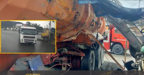 屏東國10里港交流道貨車撞砂石車 兩人受傷一人死亡