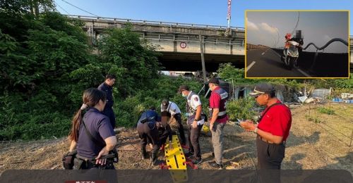 失聯移工拋錨牽車走高屏橋 警方上前幫忙「竟跳橋躲追查」