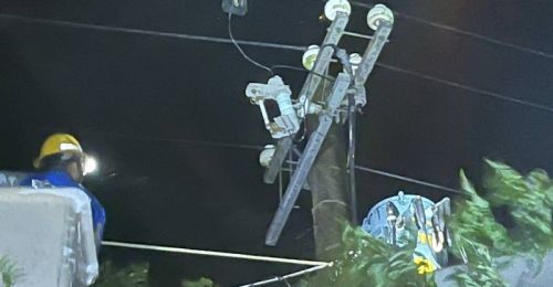 丹娜絲颱風屏東縣8,326戶停電 台電連夜搶修已全數復電