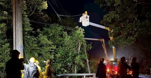 楊柳颱風襲屏東！台電動員188人搶修　1萬6千戶已復電9成9