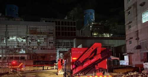 高雄興達電廠天然氣洩漏疑引發火警　火勢撲滅無人傷亡
