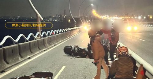 高屏橋往屏東方向！騎士追撞3部機車後肇逃　警方將追查身分