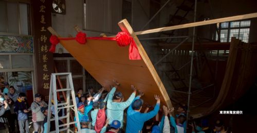 丁未正科東港迎王！東隆宮王船廠上樑　古禮祭拜祈求開工順利