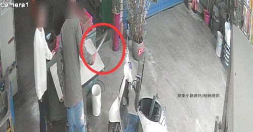 影音》屏東新園疑似金錢糾紛！男闖親戚店面揮刀恐嚇 遭警火速查緝