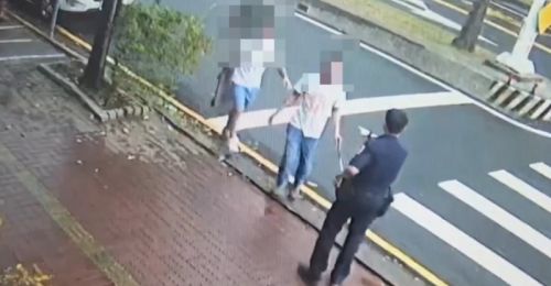 屏東縣警局前持球棒砸車！3男子遭警方合力壓制