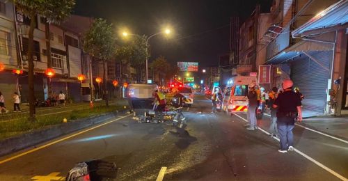 屏東市奪命事故！男駕車自撞分隔島翻覆　送醫搶救仍傷重不治